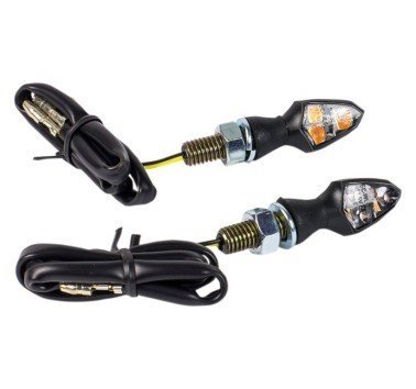 Juego intermitentes led minis p.e negro homologados