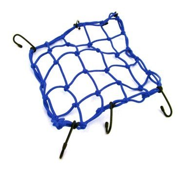 Malla elástica de red portaequipajes azul 38x38cm