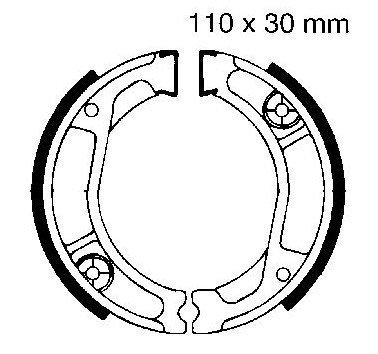 Zapatas de freno trasero con muelle EBC H323