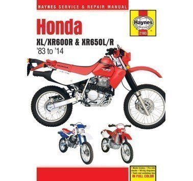 Manual detallado de reparación Honda XL / XR 600 R + XR 650 R / L (en inglés)