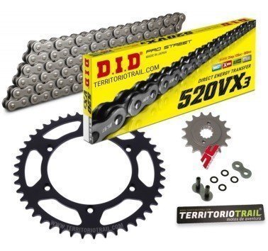 Kit de transmisión DID 520 vx3 gris (14/49/110) | relación original KLX 650 R