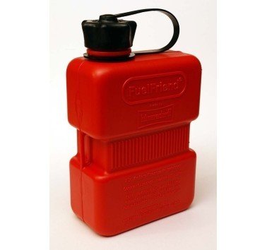 Bidón para gasolina rojo 1 L para sujetar con cincha