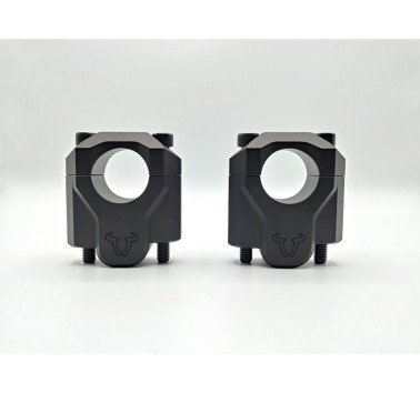 SW-Motech alzas de manillar negras +4cm para manillar de 32mm