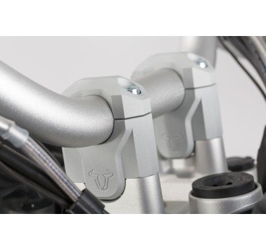 SW-Motech alzas de manillar grises +4cm para manillar de 32mm