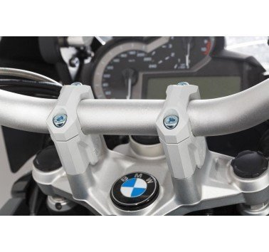 SW-Motech alzas de manillar grises +4cm para manillar de 32mm