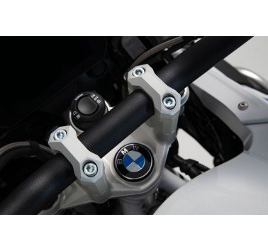 SW-Motech alzas de manillar grises +4cm para manillar de 32mm