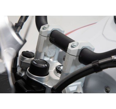 SW-Motech alzas de manillar grises +4cm para manillar de 32mm