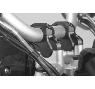 SW-Motech acercadores de manillar negro +25mm para manillar de 32mm