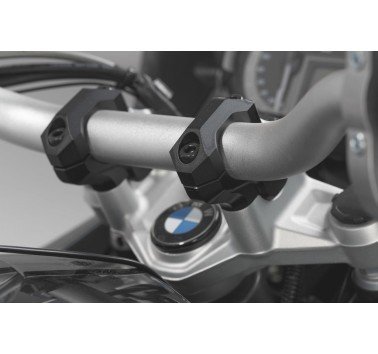 SW-Motech acercadores de manillar negro +25mm para manillar de 32mm