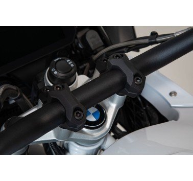 SW-Motech acercadores de manillar negro +25mm para manillar de 32mm