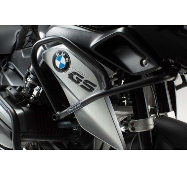 SW-Motech protecciones superiores acero negro BMW R1200GS LC