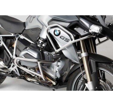 SW-Motech protecciones superiores acero natural BMW R1200GS LC