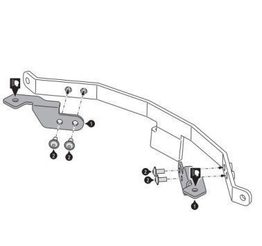 SW-Motech soporte para faros adicionales en Honda CRF1000 (con protecciones)