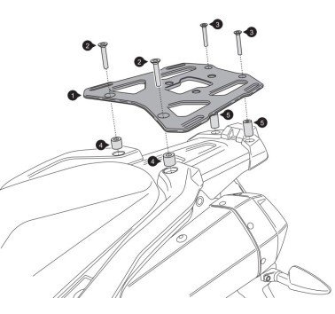 SW-Motech soporte alu-rack para Yamaha XT 660 Z Tenere