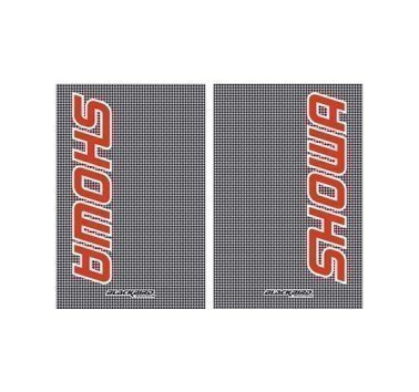 Juego adhesivos horquilla logo Showa Carbon