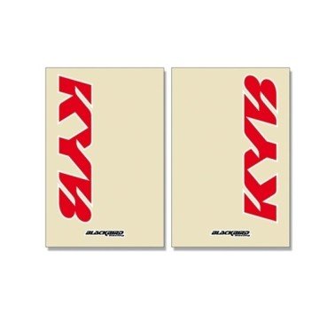 Juego adhesivos barras horquilla logo Kayaba transparentes