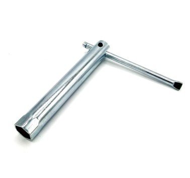 Llave de bujía 18mm. Longitud 160mm. Con mango T