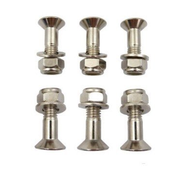 Kit tornillos + tuercas fijación de corona M8x1.25 28mm