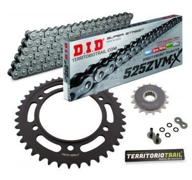 Kit de transmisión did 525 zvm-x super ref (17/45/118) | relación original KTM 950 super enduro