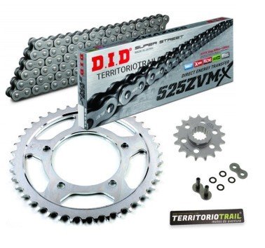 Kit de transmisión DID 525 ZVMX2 super reforzada (17/42/112) | relación original Caponord 1200