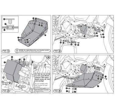 SW-Motech cubrecarter aluminio 3mm para KTM 950 / 990 Adventure