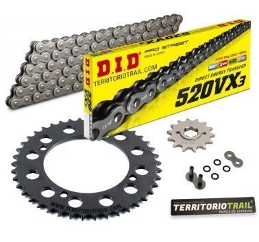 Kit de transmisión DID x-ring 520vx3 (15/40/102) | relación original XT600Z Tenere 1985