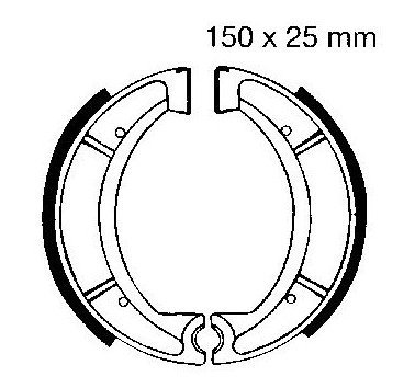 Zapatas de freno trasero EBC Y510G estriadas