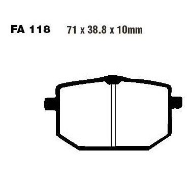 Pastillas de freno delantero estandar EBC FA118