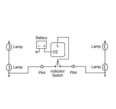 Relé eléctrico de intermitentes 12v 2 polos