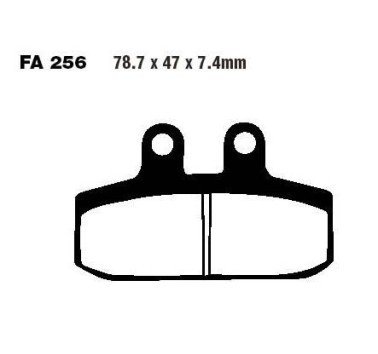 Pastillas de freno delantero estándar EBC FA256