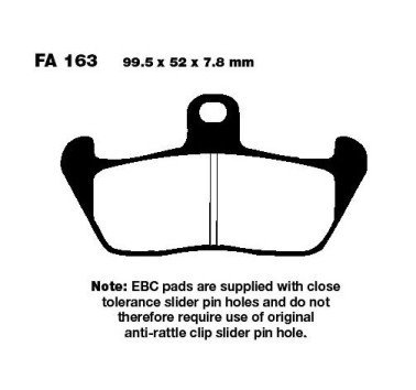 Pastillas freno delantero estándar EBC FA163