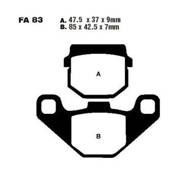 Pastillas de freno trasero estándar EBC TUAREG 1990-91