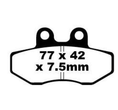Pastillas de freno delantero sinterizadas EBC FA167HH