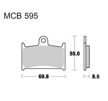 Pastillas de freno estándar TRW MCB595
