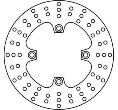 Disco de freno trasero TRW MST434 Tiger 1050 / 800 sin ABS
