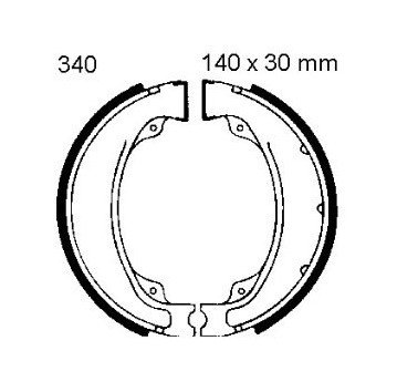 Zapatas de freno con muelle EBC H340