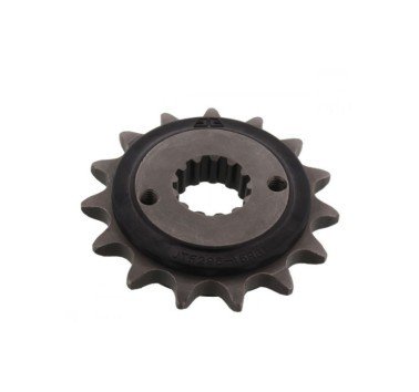 Piñón JT acero de 15 dientes versión engomada JTF296.15RB