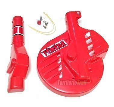 Protector rojo disco delantero XT 600 Z Tenere 1983-85 (34L, 50T, 55W)