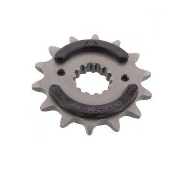 Piñón JT acero de 14 dientes versión engomado JTF308.14RB