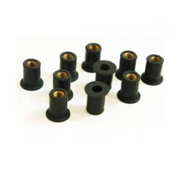 Tuercas de goma M5x0.8 14mm para cúpulas y carenado