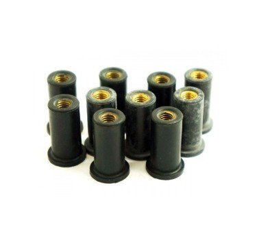 Tuercas de goma M6x1.00 25mm para cúpulas y carenado