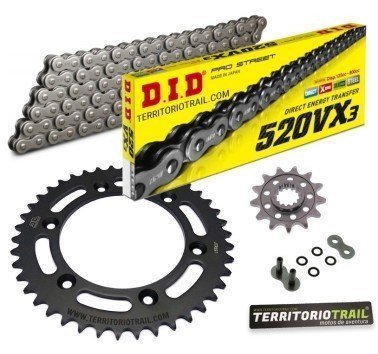 Kit de transmisión DID 520 vx3 (15/42/112) | relación original AJP PR7 650