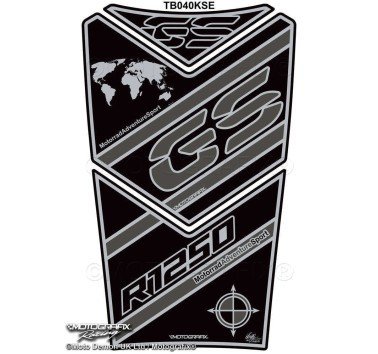 Protector de depósito negro y gris para BMW R1250GS Adventure