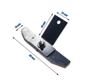 Catadioptrico rojo con soporte