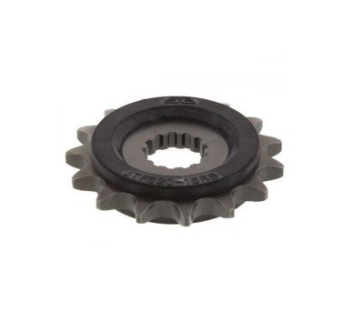 Piñón JT acero de 15 dientes versión engomado JTF520.15RB