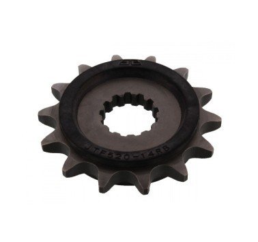 Piñón JT acero de 14 dientes versión engomado JTF520.14RB