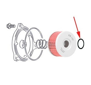 Junta para filtro de aceite Suzuki DR / XF