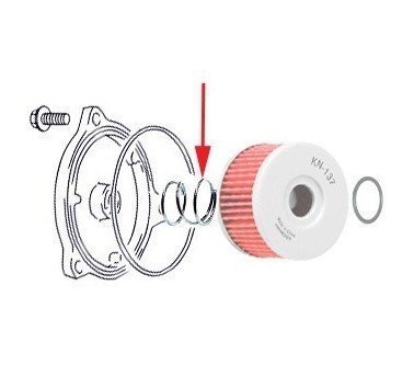 Muelle para filtro de aceite HF137 / KN-137