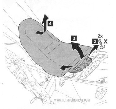 Asiento bajo (- 2cm) para Yamaha Tenere 700