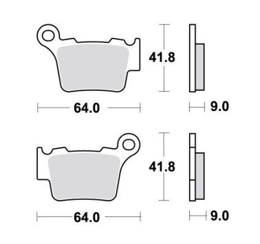 Pastillas de freno trasero sinterizadas RSI TRW MCB743RSI